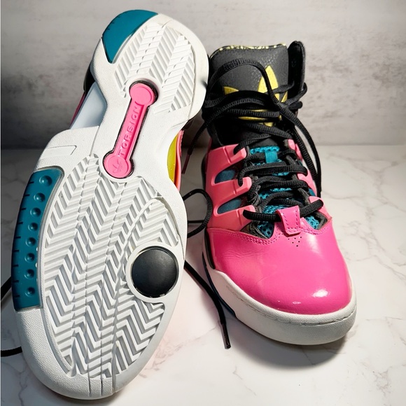 2013 Adidas GLC Ultrapop Pink/Teal/Gold/Black Preowned Women's Sz 9 #7